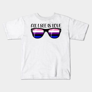 Genderfluid Sunglasses - Love Kids T-Shirt